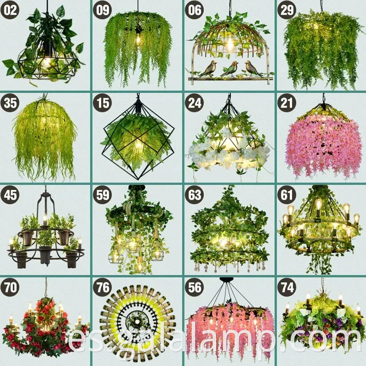 Elegante luz de lámpara LED grande para decoración de restaurantes y jardines